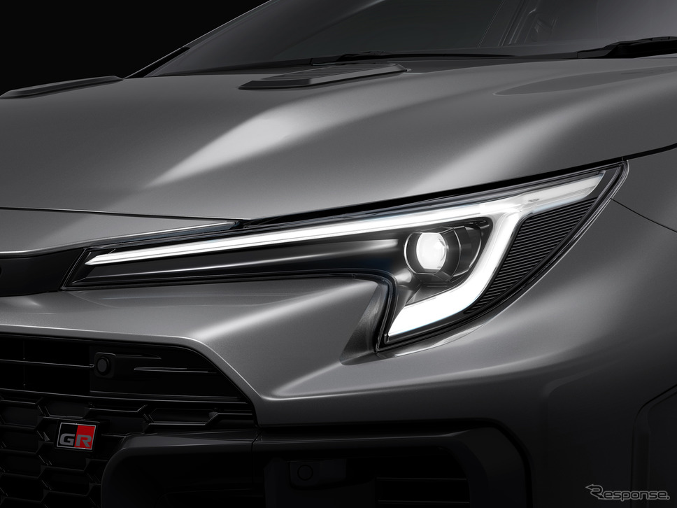 進化型GRカローラのBi-Beam LEDヘッドランプ《写真提供 トヨタGAZOOレーシング》