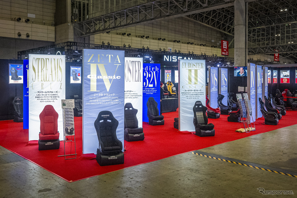 ブリッド、最新バケットシートなど30脚以上を一堂に展示《写真提供 ブリッド》