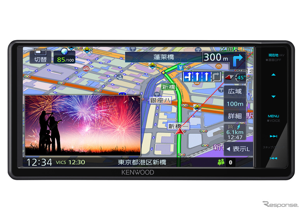 ケンウッド“彩速ナビ”2025年モデル・TYPE Lシリーズ、7V型200mmワイドモデルの「MDR-L612W」《画像提供 JVCケンウッド》