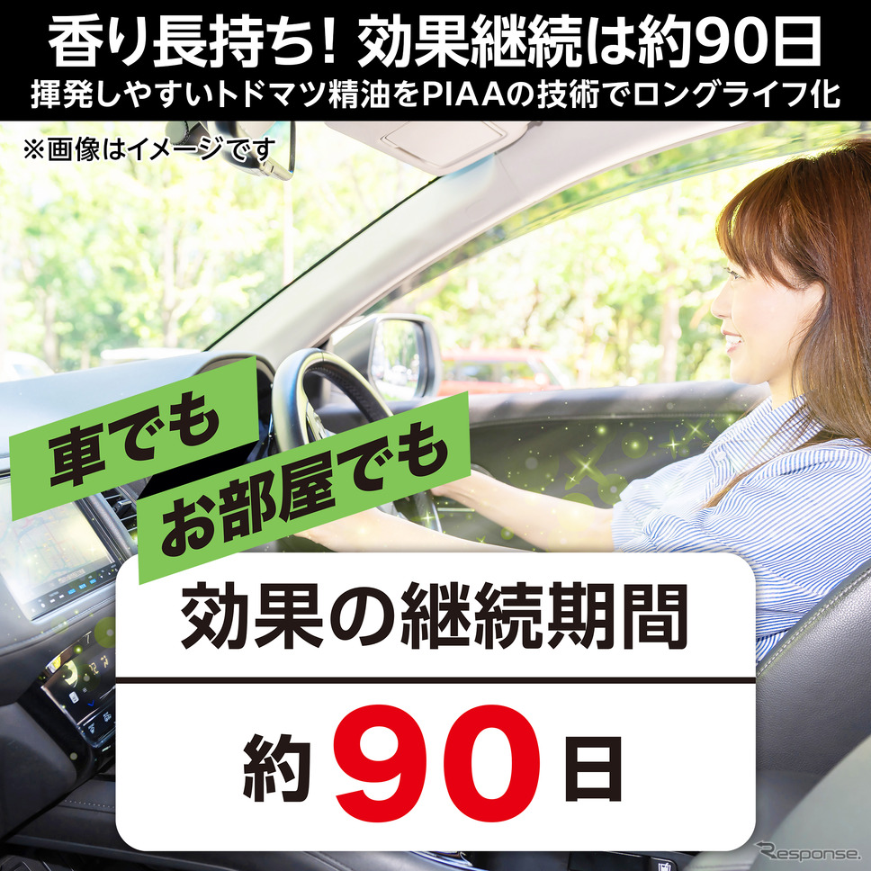 ドリンクホルダーの底に入れるだけの消臭・芳香剤、「PIAA 森の香りDe快適空間」3種類が発売《写真提供 PIAA》