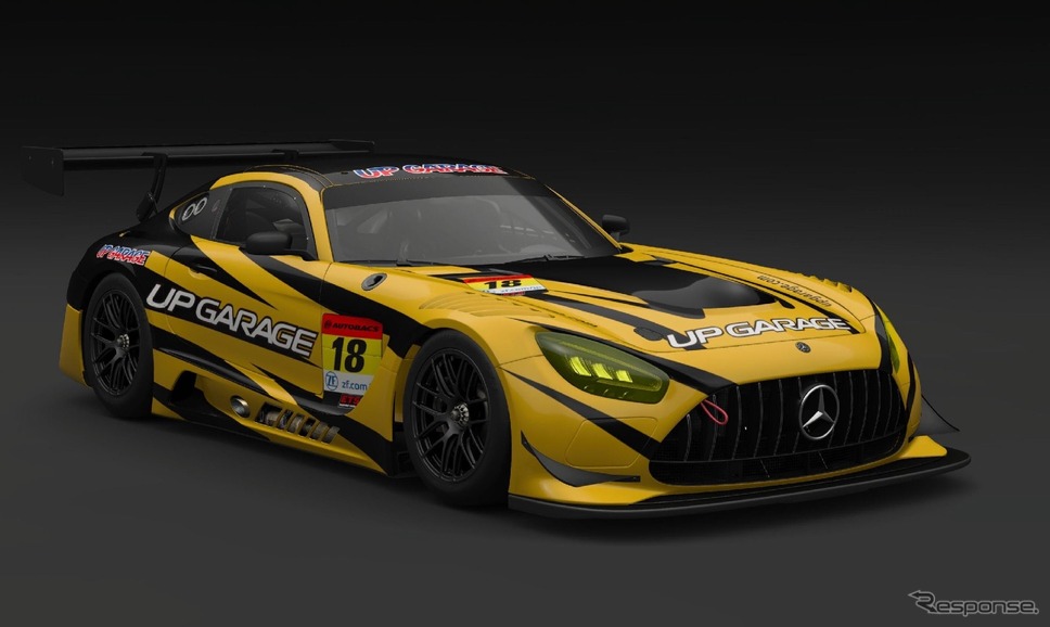 アップガレージのメルセデスAMG『GT3』カラーリングイメージ《写真提供 アップガレージ》