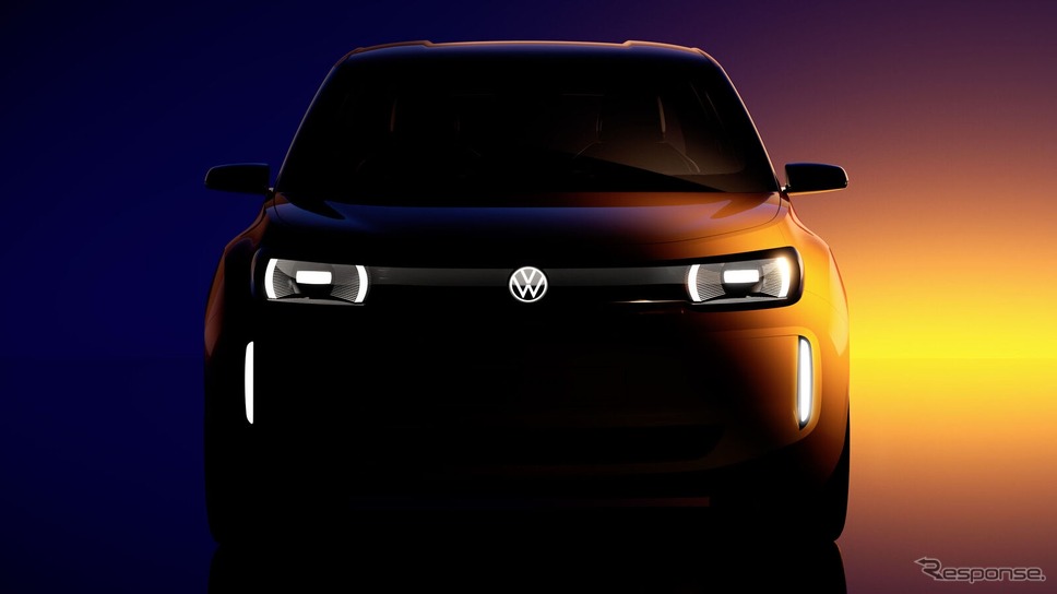 VWの新型エントリーEVのティザースケッチ《photo by VW》