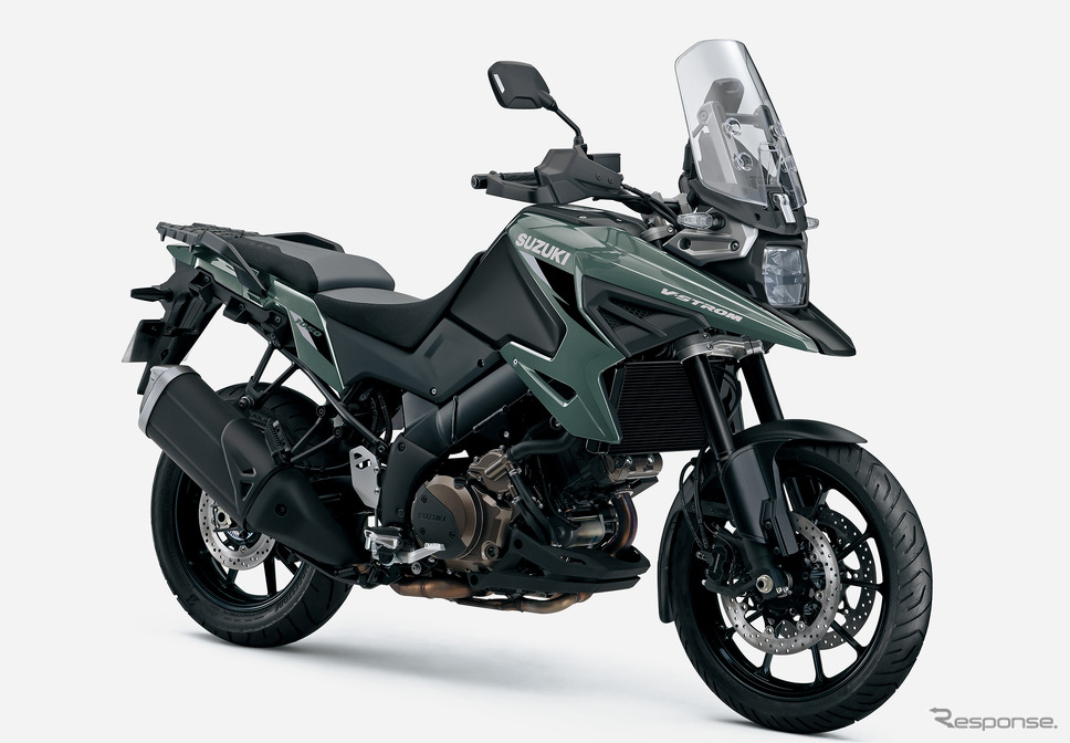 スズキ Vストローム1050(マットスティールグリーンメタリック/マットブラックメタリック No.2)《写真提供 スズキ》