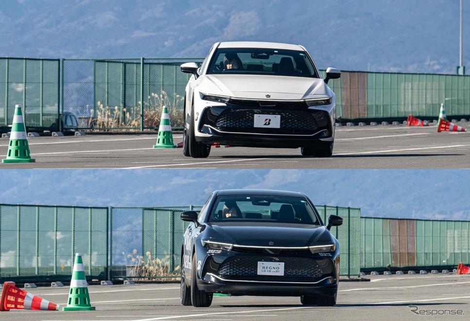 ブリヂストン「REGNO GRVII」試乗(上)/ブリヂストン「REGNO GR-XIII TYPE RV」試乗(下)《写真撮影 望月勇輝》