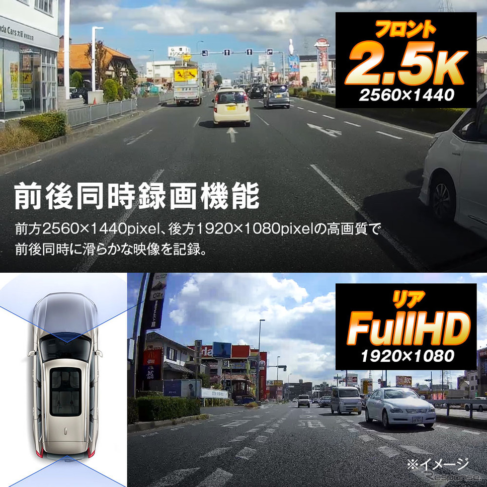 コンパクトカー・Kカー向け、コスパ抜群のドラレコ機能付きデジタルインナーミラーを発売、MAXWIN《画像提供 昌騰》