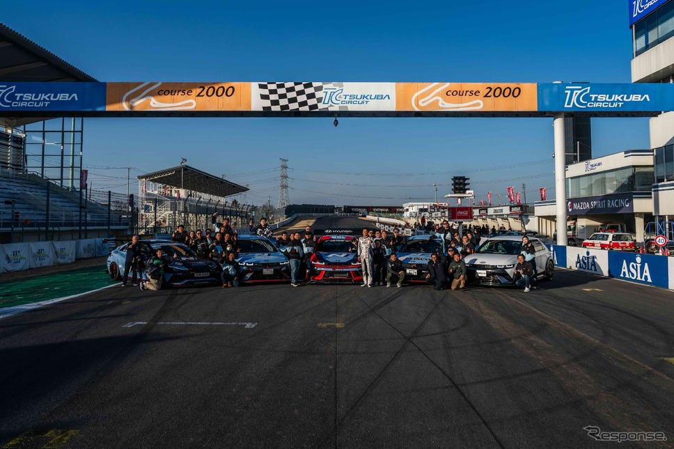 ヒョンデ『アイオニック5 N TA Spec』が筑波サーキットでEVの最速ラップタイムを記録《photo by Hyundai》