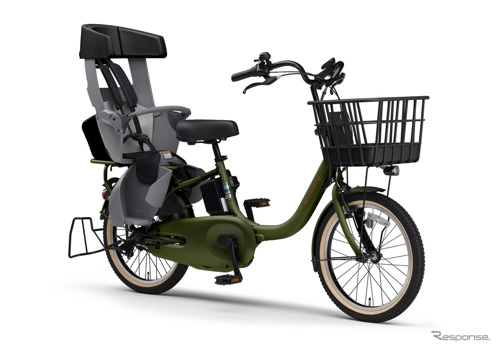 ヤマハ PAS babby(マットカーキグリーン)《写真提供 ヤマハ発動機》
