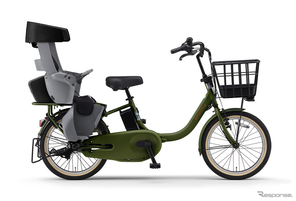 ヤマハ PAS babby(マットカーキグリーン)《写真提供 ヤマハ発動機》
