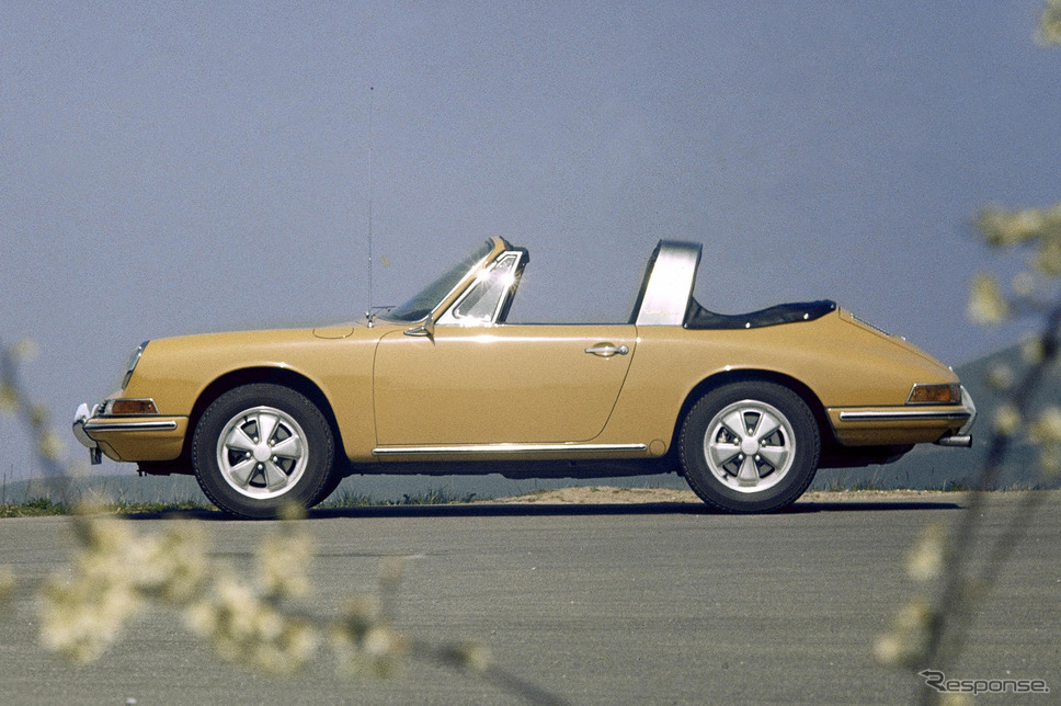 ポルシェ911 2.0タルガの「ソフトウィンドウ」《photo by Porsche》
