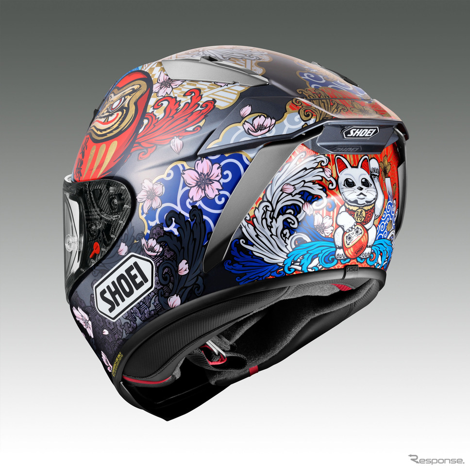 SHOEI、フルフェイスモデル・X-Fifteeにマルク・マルケス選手日本GP仕様限定グラフィックモデルを追加《写真提供 SHOEI》