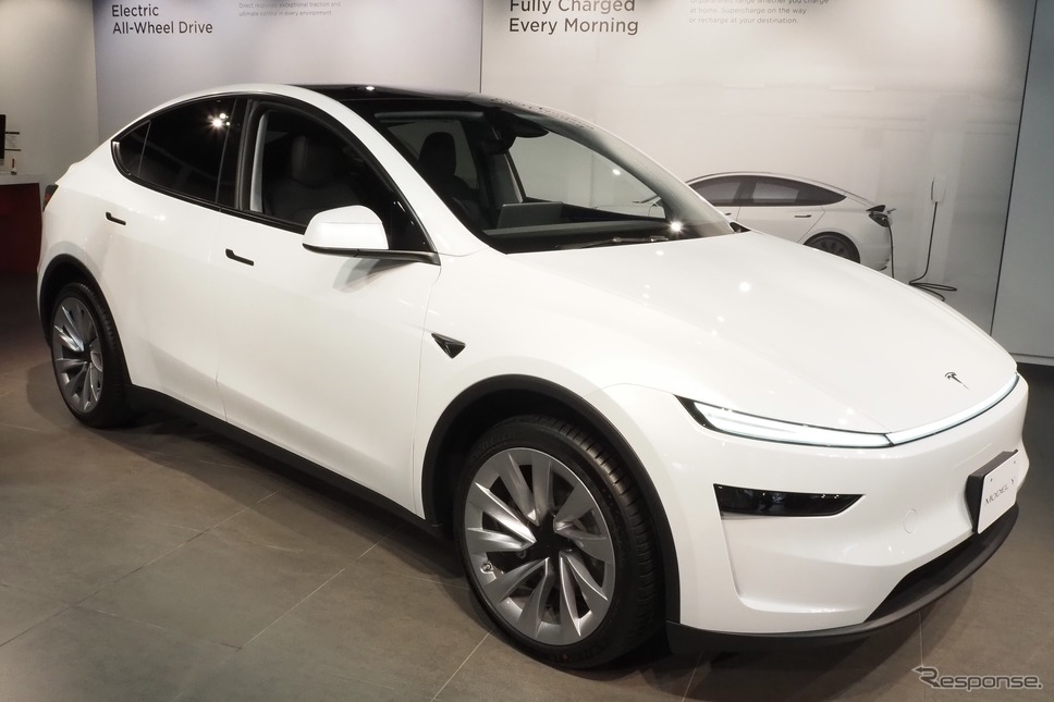 日本に導入されたテスラ・モデルY改良新型《写真撮影 高木啓》
