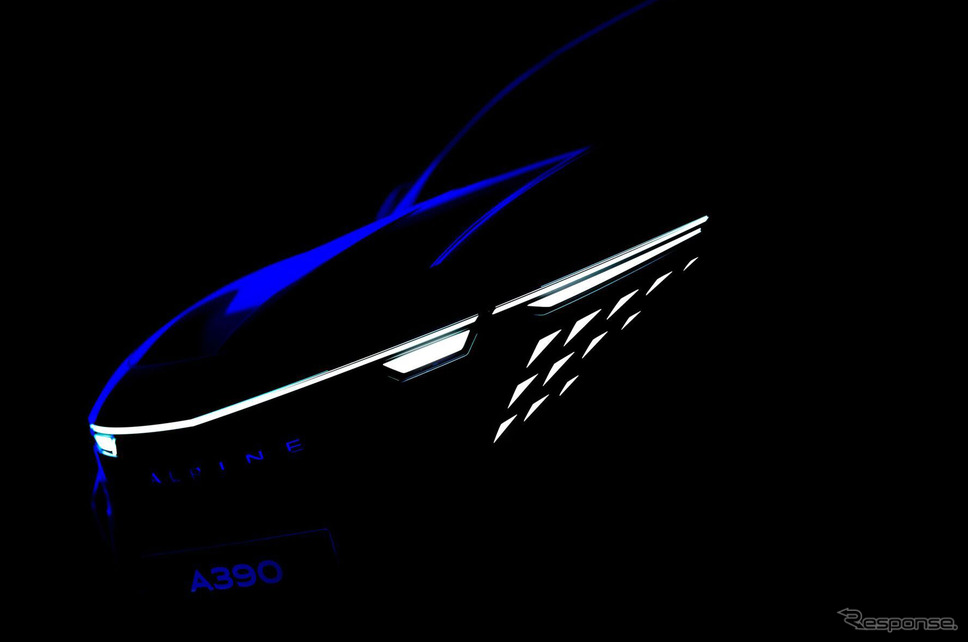 アルピーヌA390のティザー《photo by Alpine》