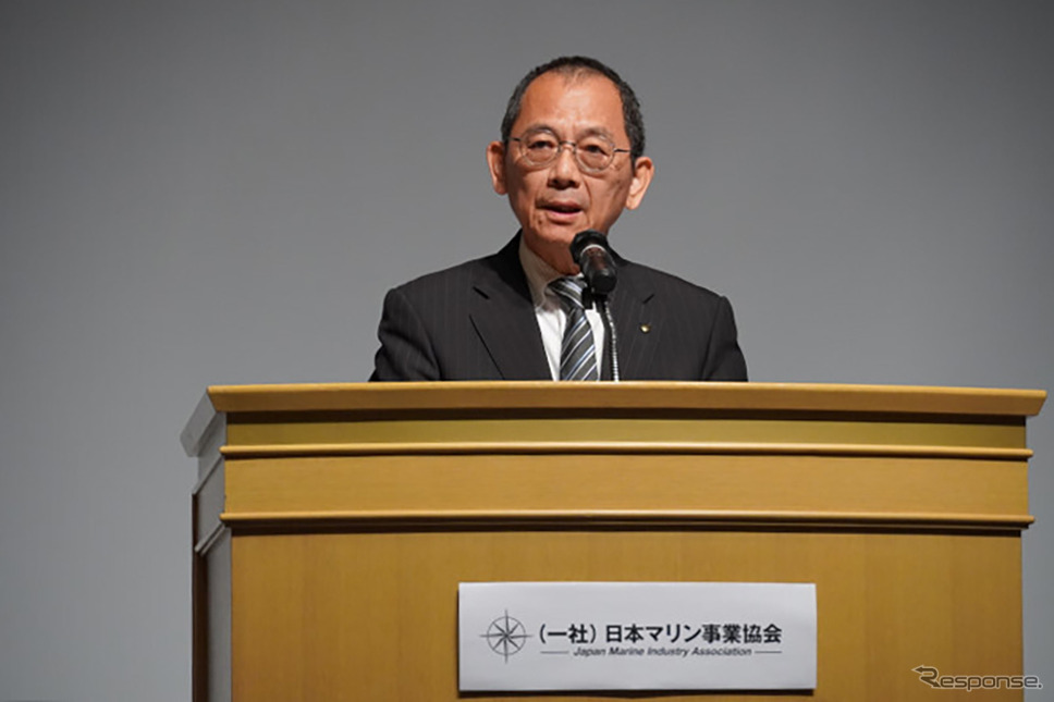 日本マリン事業協会 渡部克明 会長《写真撮影 小松哲也》