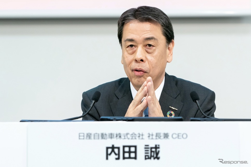 日産の内田社長(2月13日)《Photo by Tomohiro Ohsumi/Getty Images News/ゲッティイメージズ》