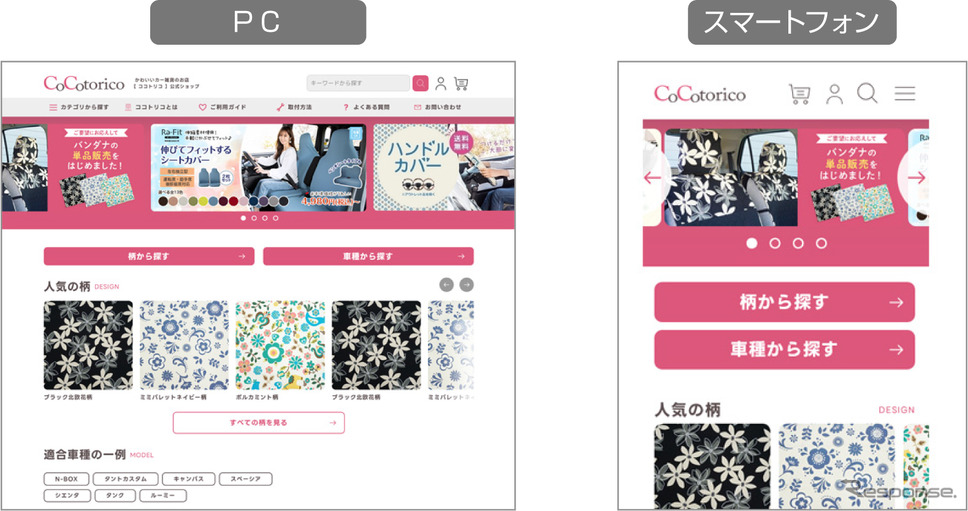 ソフト99の女性ドライバー向けカー雑貨サイト「ココトリコ」がフルリニューアル《画像提供 ソフト99》