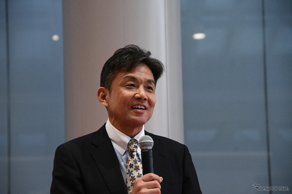 オートアフターマーケット連絡協議会 理事 事務局長国際オートアフターマーケットEXPO運営事務局長松永博司氏《写真撮影 諸星陽一》