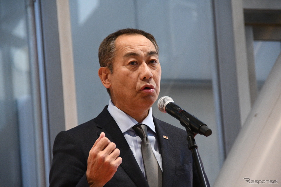 オートアフターマーケット連絡協議会 代表BSサミット事業協同組合 副理事長藤野利浩氏《写真撮影 諸星陽一》