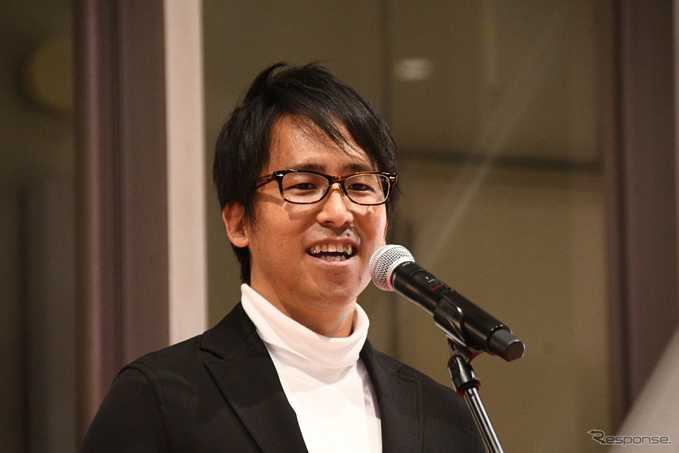 テスラジャパンの大塚洋亮氏《写真撮影 諸星陽一》