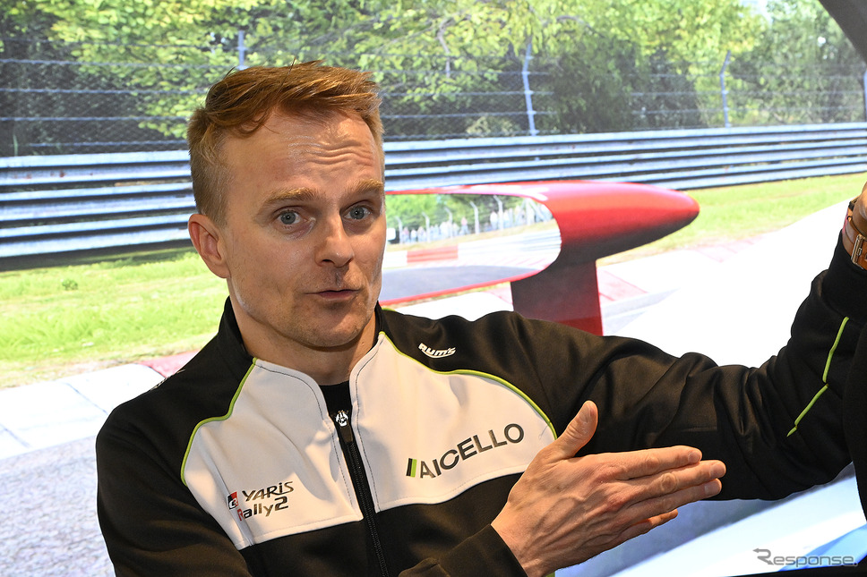 元F1ドライバーのヘイキ・コバライネン選手《写真撮影 箱崎太輔》