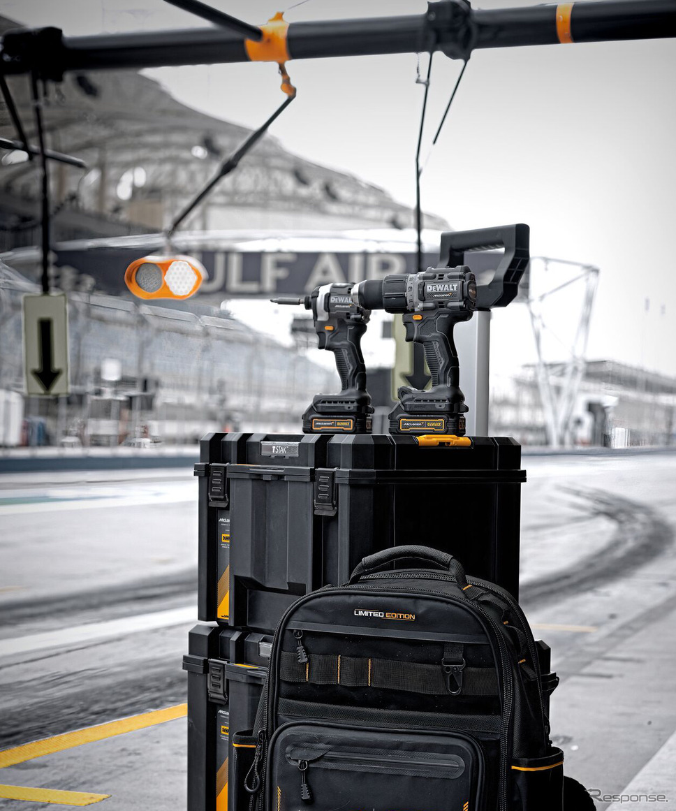 DEWALT×McLaren F1チーム TSTAKタワー《写真提供 スタンレー ブラック・アンド・デッカー》