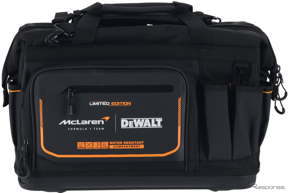 DEWALT×McLaren F1チーム 角型バッグ《写真提供 スタンレー ブラック・アンド・デッカー》