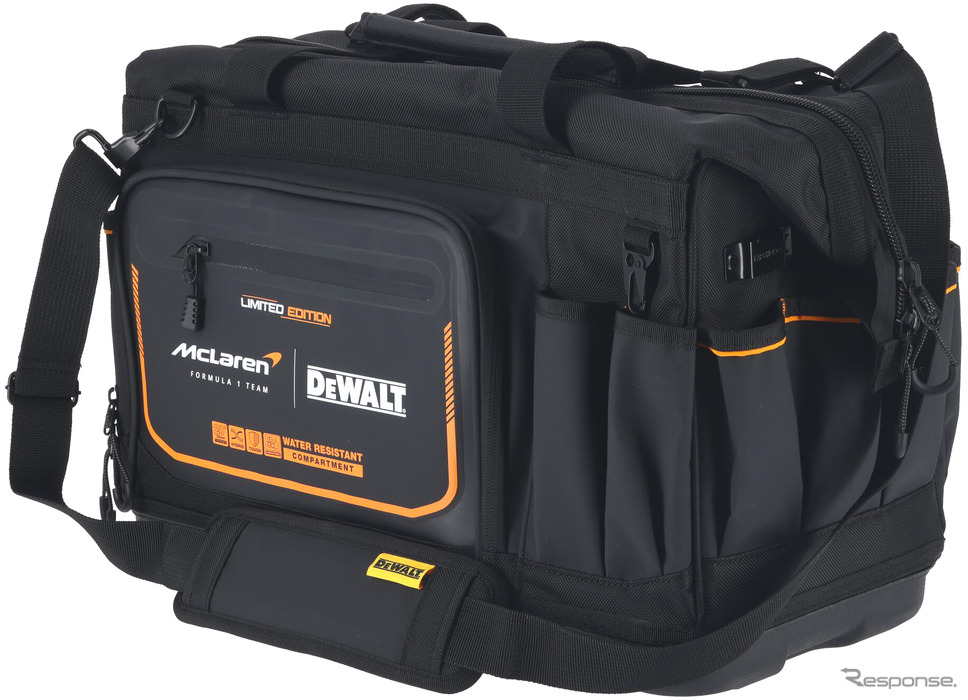 DEWALT×McLaren F1チーム 角型バッグ《写真提供 スタンレー ブラック・アンド・デッカー》