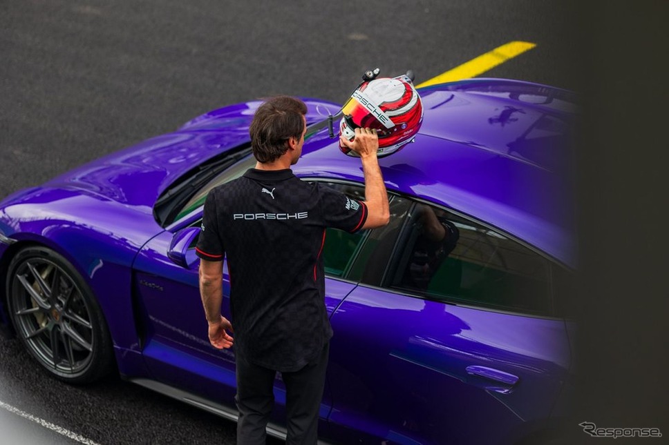 ポルシェ『タイカン ターボGT』がブラジルのインテルラゴス・サーキットでEVの最速ラップ記録を更新《photo by Porsche》