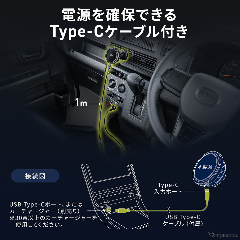 Qi2正規認証取得のスマホホルダー《画像提供 サンワサプライ》