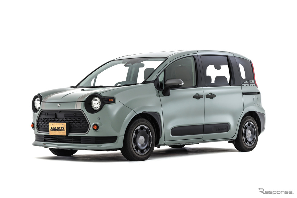 スライドドアの丸目で可愛いミニバンへ…ダムドからトヨタ『シエンタ』用ボディキットが登場《画像提供 ダムド》