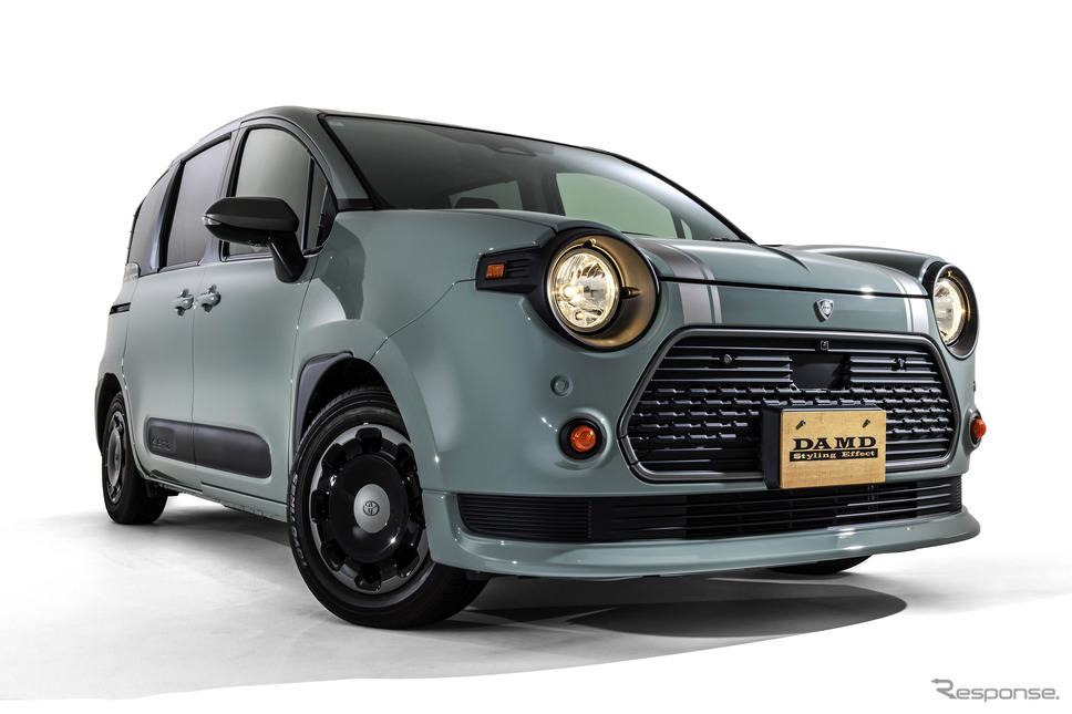 スライドドアの丸目で可愛いミニバンへ…ダムドからトヨタ『シエンタ』用ボディキットが登場《画像提供 ダムド》