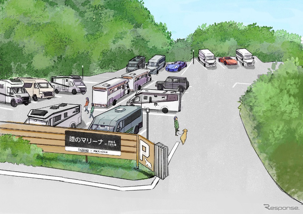トイファクトリーが神奈川県相模原市に大型キャンピングカーを保管できるモータープール施設を今春オープン《写真提供 トイファクトリー》