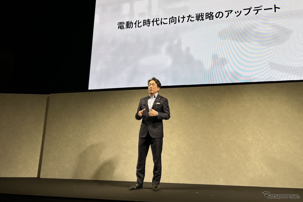 マツダの毛籠勝弘社長《写真撮影 吉田瑶子》