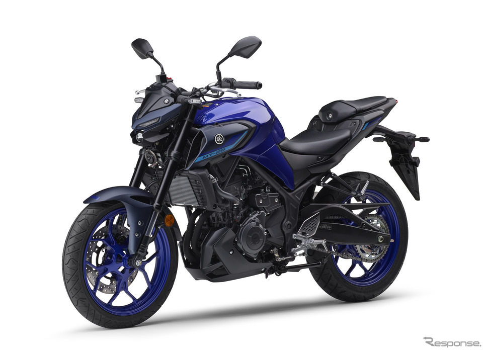 ヤマハ MT-25 ABS(ディープパープリッシュブルーメタリックC)《写真提供 ヤマハ発動機》