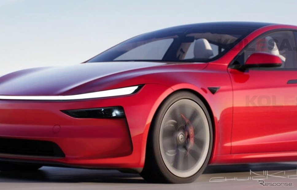 テスラ モデルS 改良新型の予想CG《Chuicko/KOLESA RU/APOLLO》