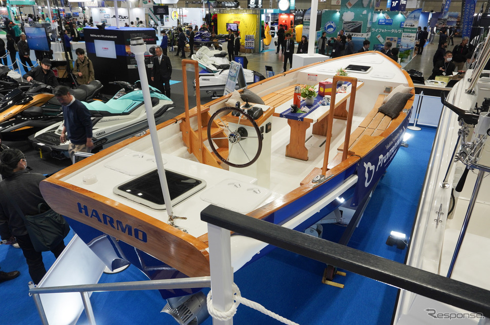 ヤマハ発動機の次世代電動推進システム「HARMO(ハルモ)」を搭載したプレジャーボート《写真撮影 宮崎壮人》