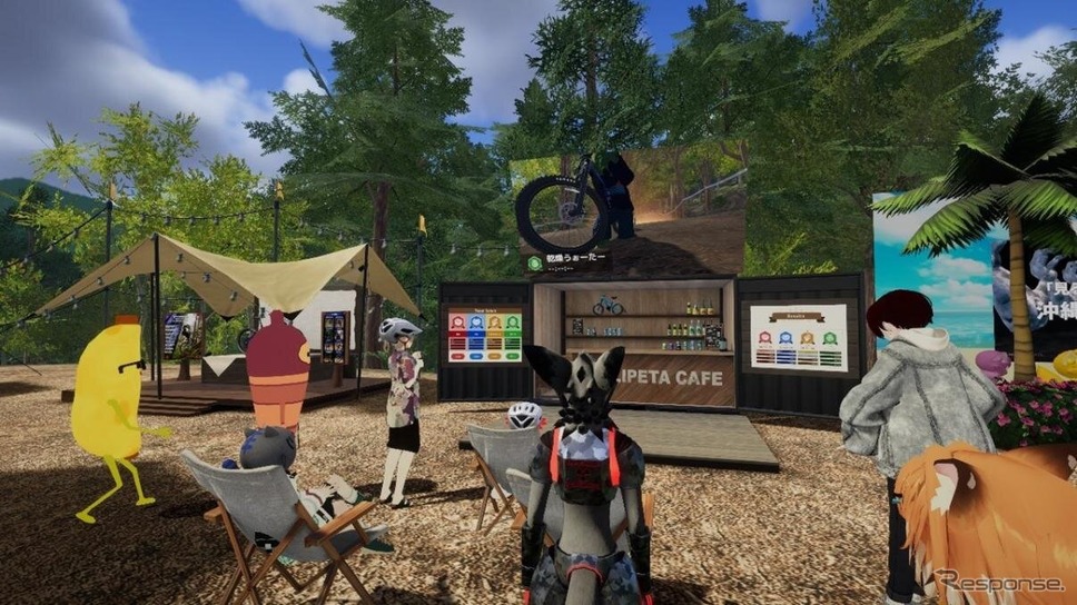 ヤマハ発動機の公式メタバース「VR TRAIL」を舞台にしたレースイベント「VR TRAIL最速王決定戦」《写真提供 ヤマハ発動機》