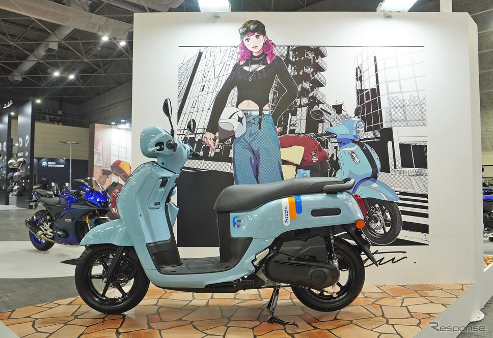 ヤマハがサプライズ公開した125ccスクーター『Fazzio(ファッジオ)』(大阪モーターサイクルショー2025)《写真撮影 宮崎壮人》