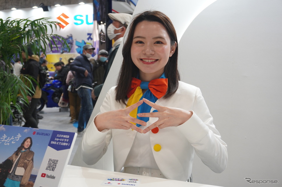 「スズキオシフェス」がテーマのスズキ(大阪モーターサイクルショー2025)《写真撮影 宮崎壮人》