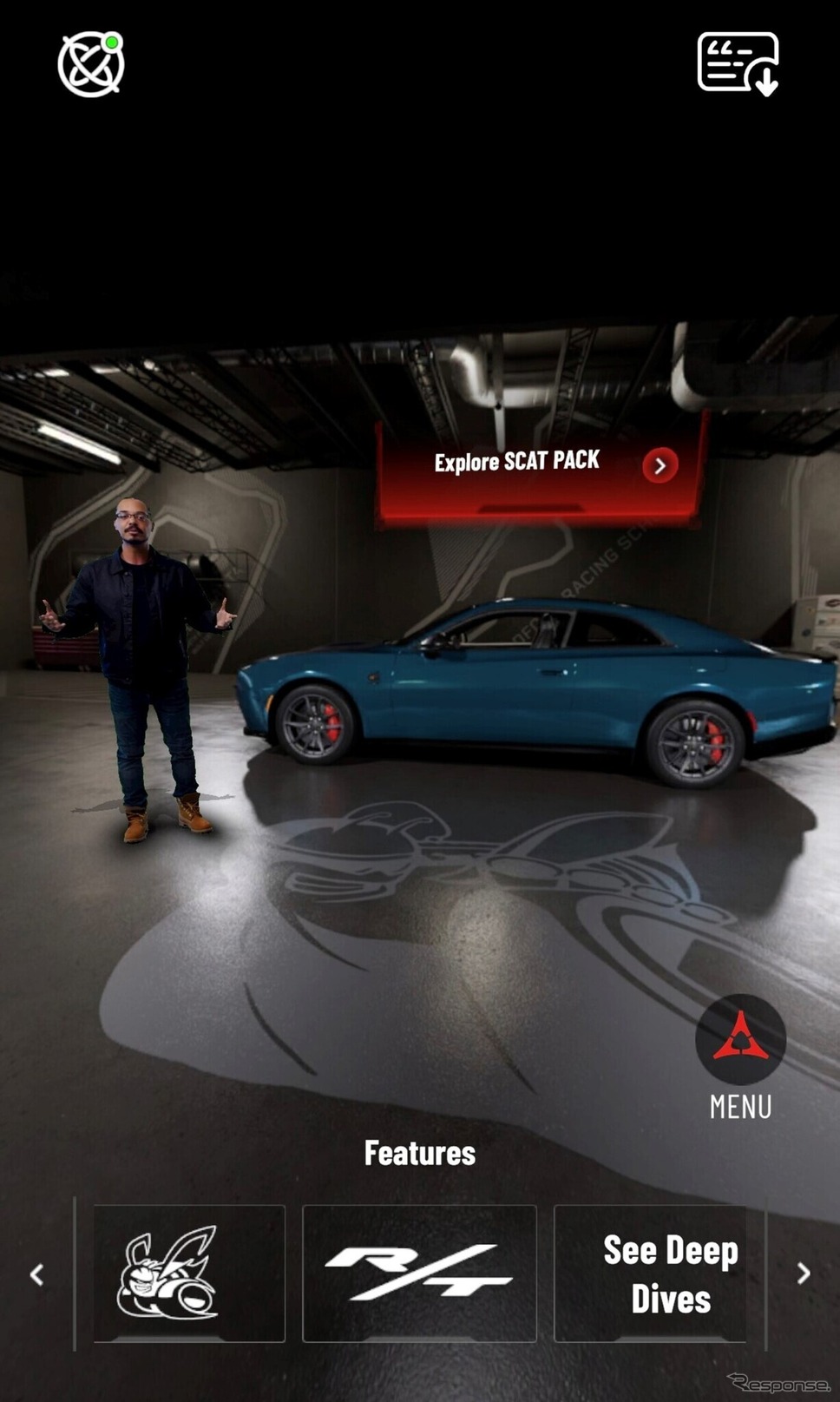 ダッジ『チャージャー』新型をスマホで360度バーチャル体験《photo by Dodge》