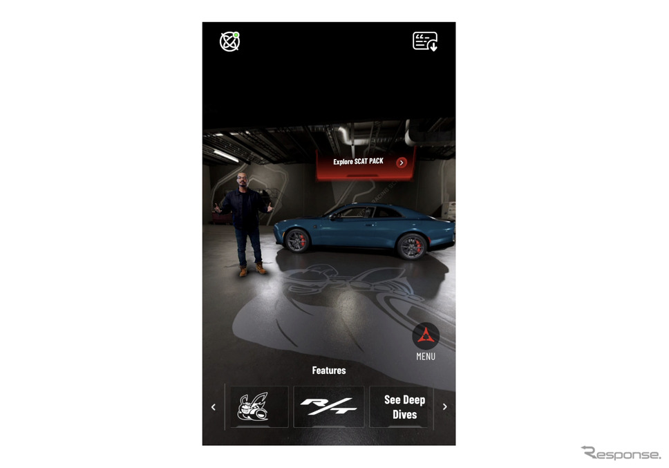 ダッジ『チャージャー』新型をスマホで360度バーチャル体験《photo by Dodge》