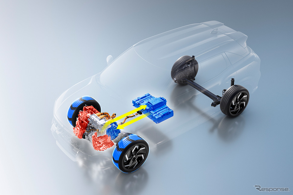 三菱『エクスフォース』のハイブリッド《写真提供 三菱自動車》