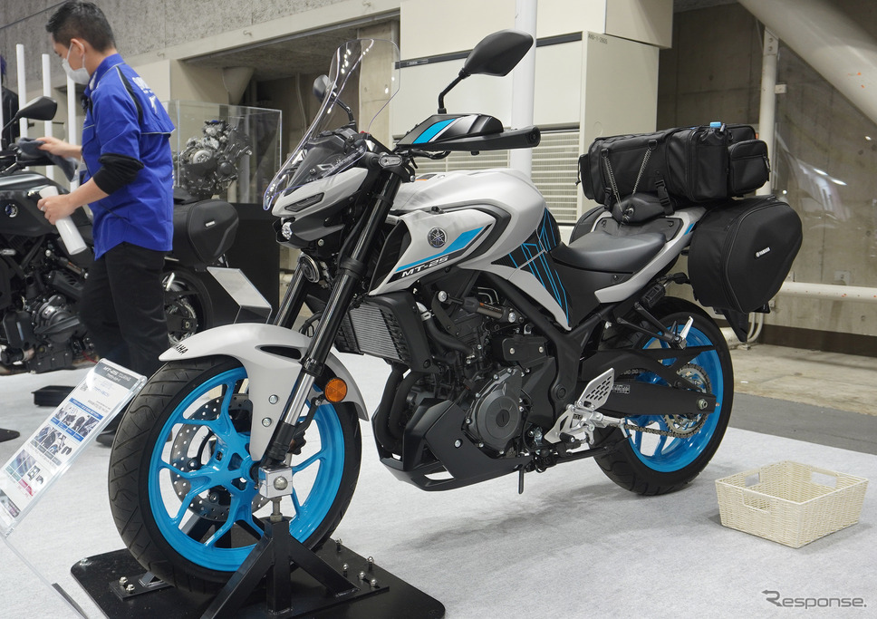 ヤマハ MT-25のツーリングパッケージ(大阪モーターサイクルショー2025)《写真撮影 宮崎壮人》