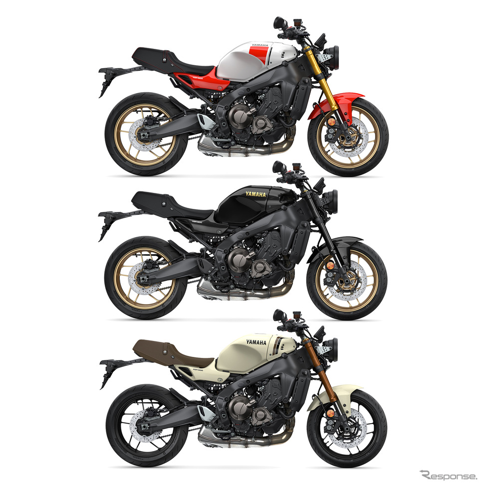 ヤマハ XSR900 2025年モデルの3色《写真提供 ヤマハ発動機》