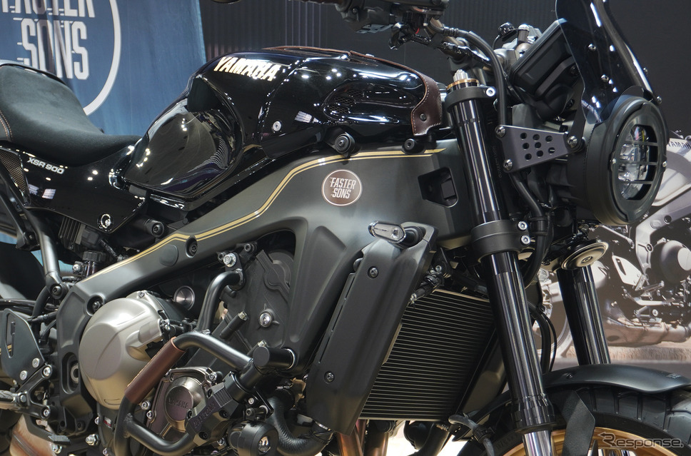 ヤマハ XSR900 2025年モデル(ブラックメタリックX)のカスタマイズコンセプト(大阪モーターサイクルショー2025)《写真撮影 宮崎壮人》