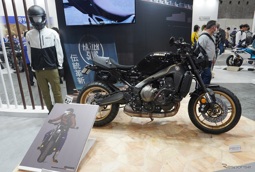 ヤマハ XSR900 2025年モデル(ブラックメタリックX)のカスタマイズコンセプト(大阪モーターサイクルショー2025)《写真撮影 宮崎壮人》