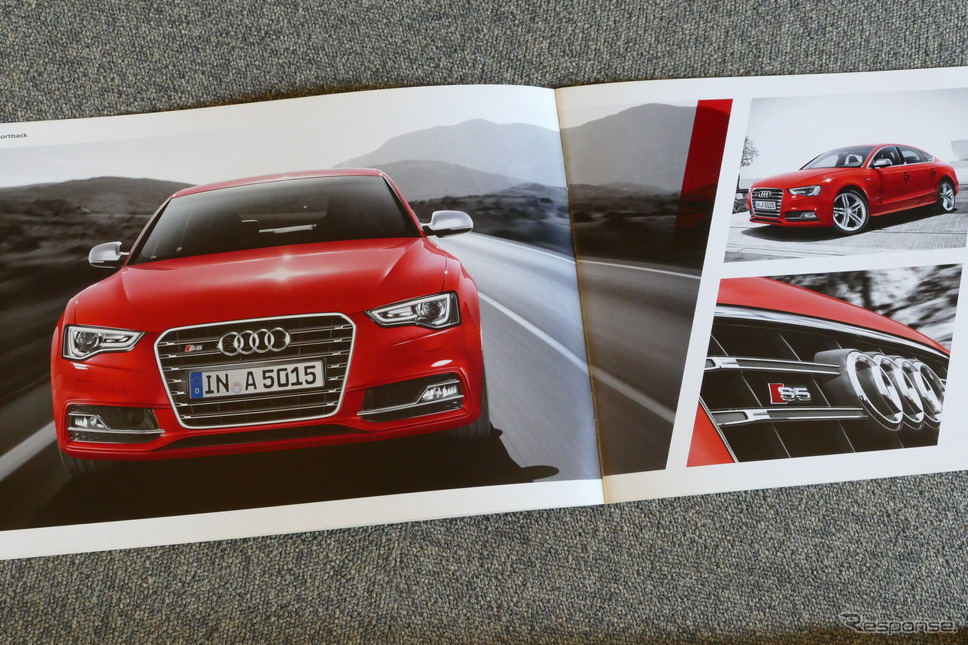 アウディA5/S5 スポーツバック(初代)当時のカタログ《カタログ写真撮影 島崎七生人》