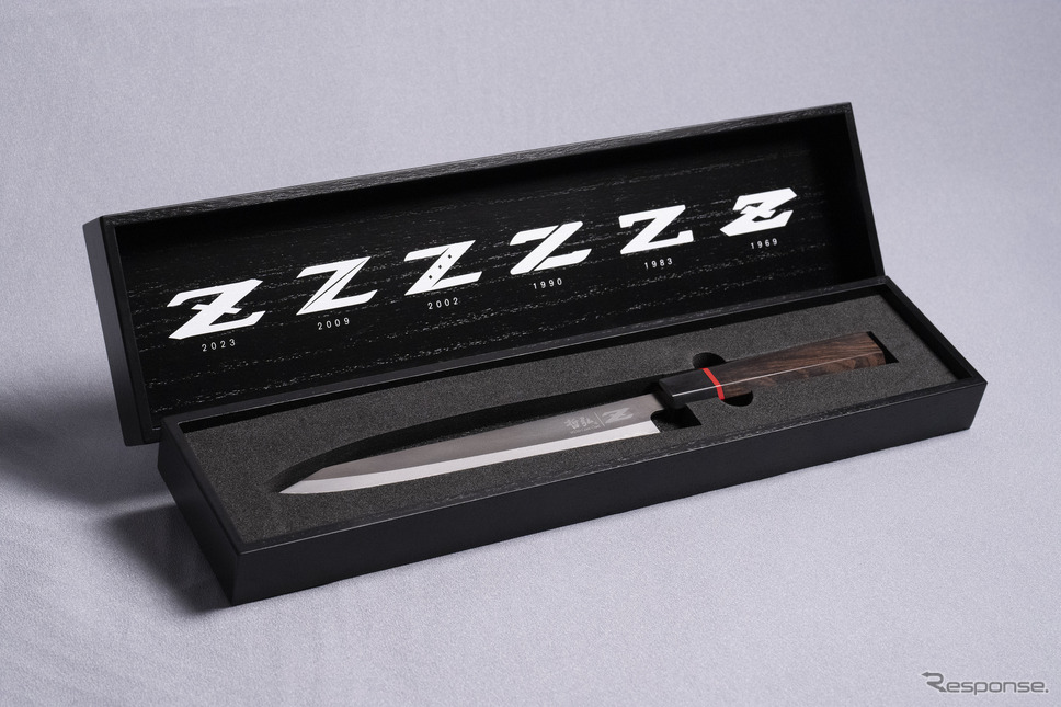 日産『Z NISMO』をモチーフにした高級寿司包丁「Z NISMO Precision Sushi Knife」《photo by Nissan》