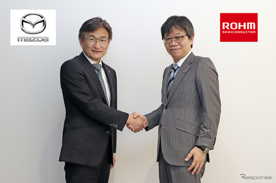 マツダとロームが次世代半導体として期待される窒化ガリウム（GaN）製パワー半導体を用いた自動車部品の共同開発を開始《写真提供 ローム》