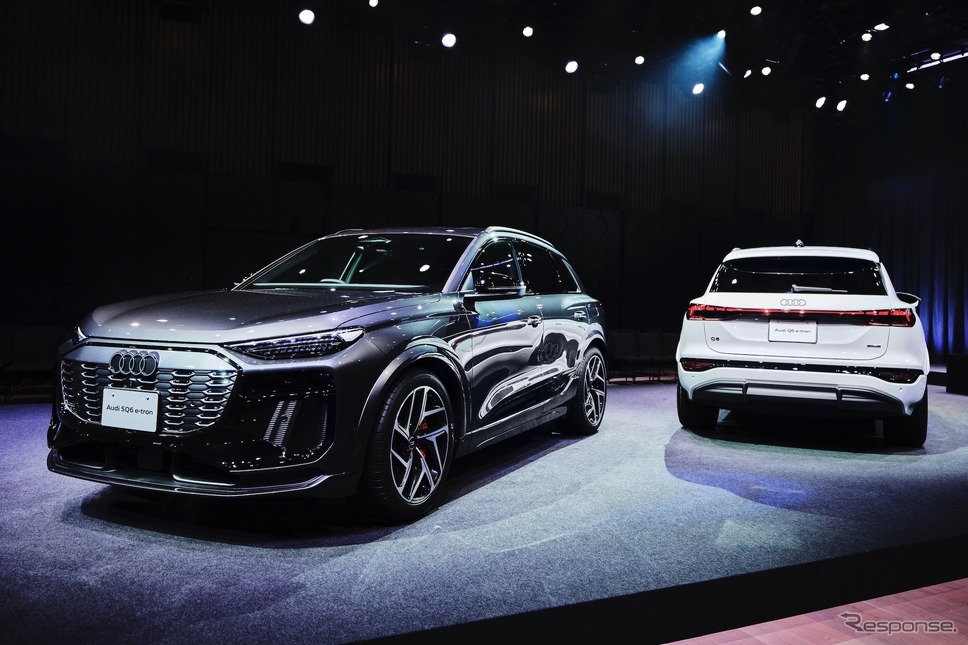 アウディ SQ6 e-tron(向かって左)とQ6 e-tron《写真提供 アウディジャパン》