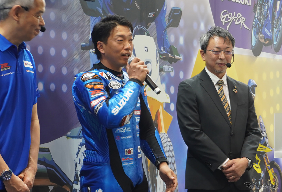 テストライダーをつとめる津田拓也選手《写真撮影 宮崎壮人》